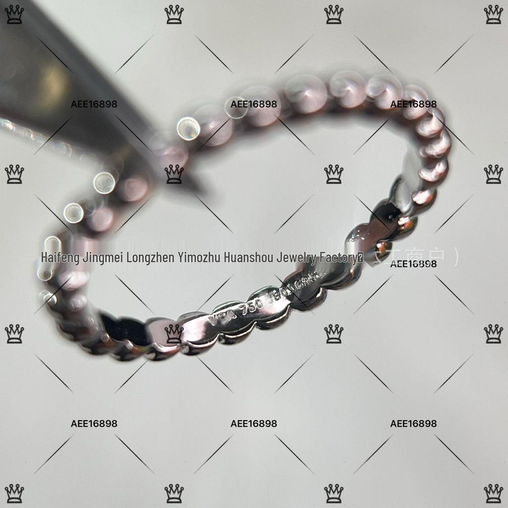 Rose Gold CNC Round Bead Stacking Ring for Women with Fine Craftsmanship