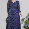 Elegant Plus Size Autumn Evening & Prom Dress for Parties & Bridesmaids