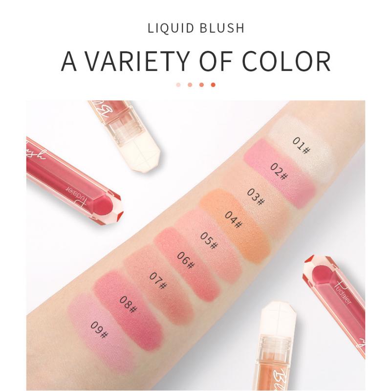 Pudaier Soft Mist Matte Liquid Blush Natural Repair Rouge Powder Монохромный телесный макияж Румяна-стик