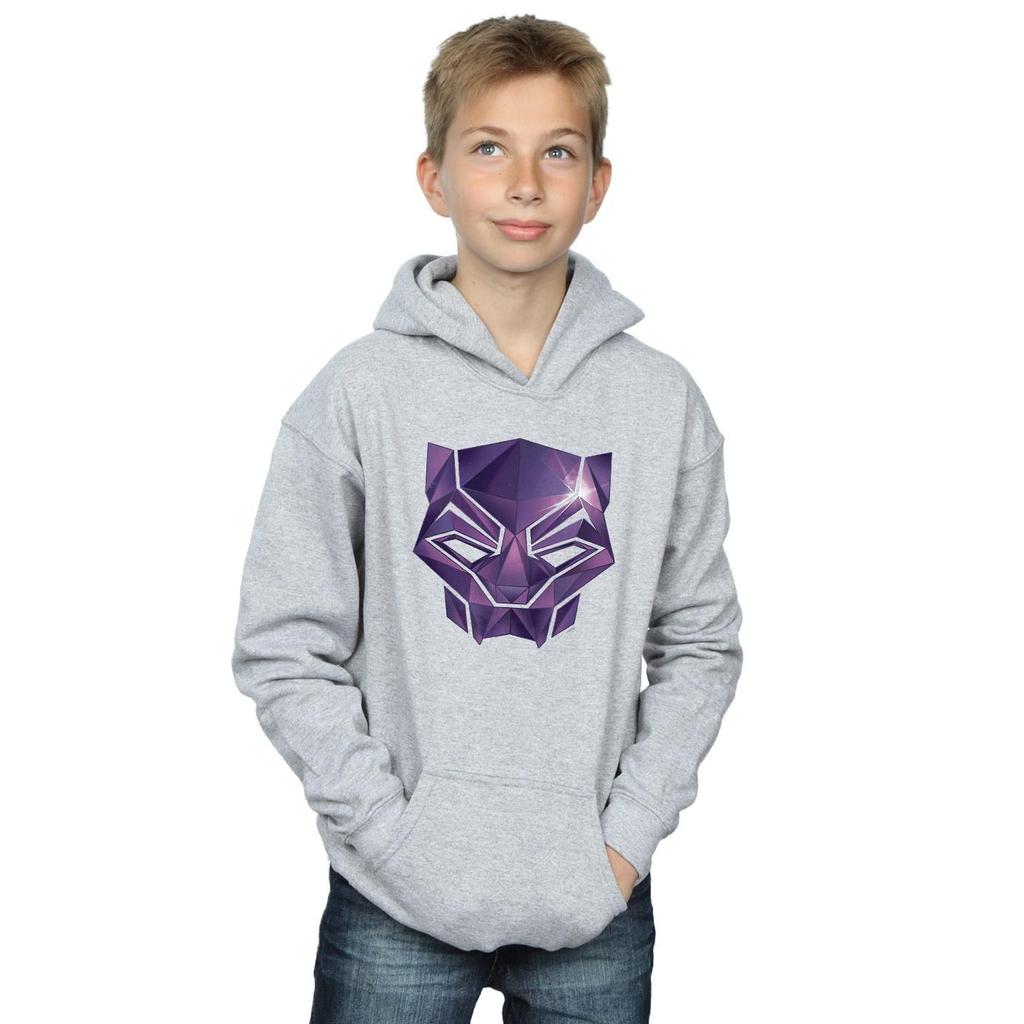 Marvel Boys Avengers Infinity War Black Panther Geometric Hoodie