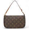 Auth Monogram Mini Pochette Accessoires Handbag Vintage Brown Leather Lv9941va