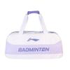 Li Ning Sports Training Simple Versatile Large Capacity Storage Portable Polyester Tote Bag Unisex Tote Bag White Purple ABLV073