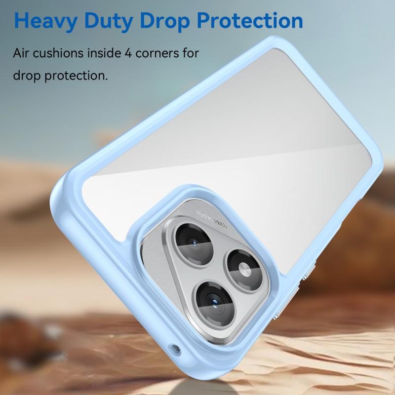 For Honor 400 Lite 5G Phone Case WANLONFENG XC Series TPU Acrylic Cover with Tempered Glass (Big Lens Hole)