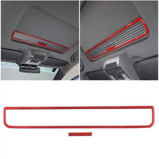 Red Carbon Fiber Sunroof Handle Panel Trim Sticker For Seat Leon 2008-12