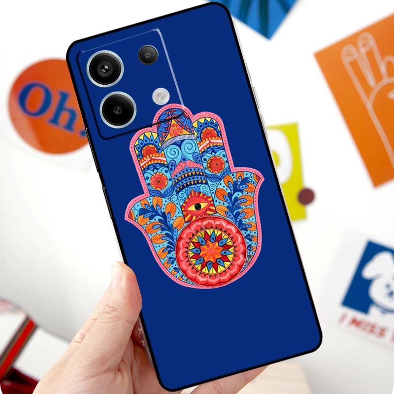 Hamsa Hand of Fatima Funda For Xiaomi Redmi Note 14 10 11 12 13 15 Pro Plus Case For Redmi 15 15C 13C 12C 10C 14C
