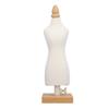 Doll Dress Form 12.2 Inch Canvas Clothes Sewing Mannequin Table Top Display Clothing Stand with