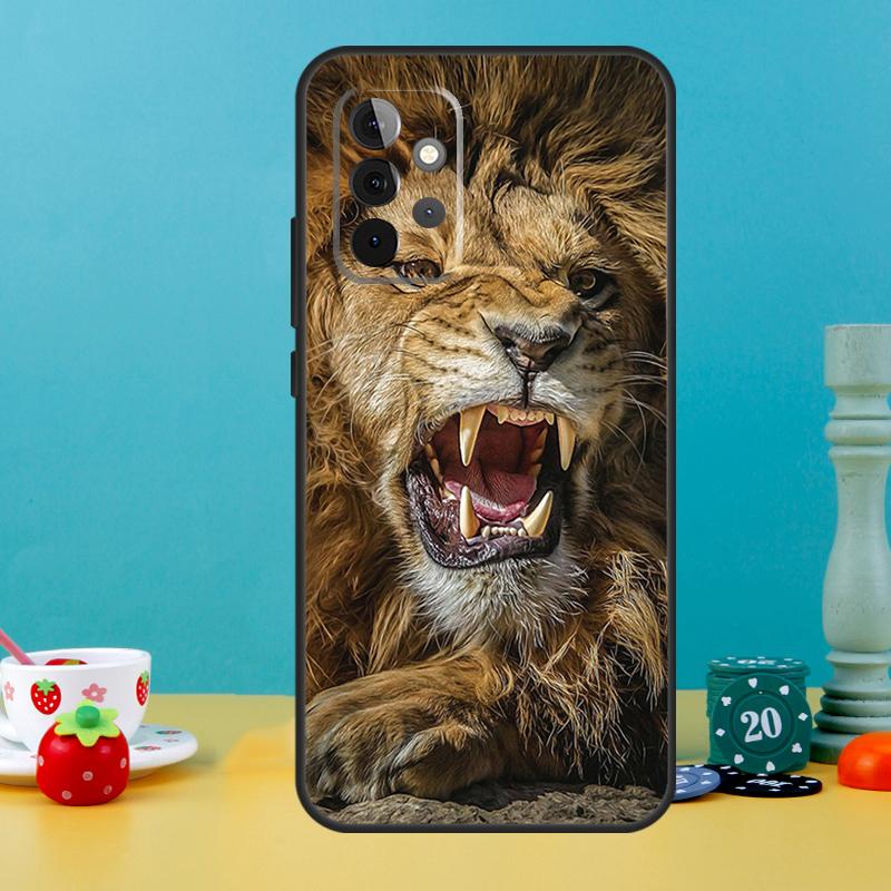 Чехол "Рычащий Лев" для Samsung Galaxy A35 A26 A16 A05 A55 A15 A32 A12 A22 A52 A54 A34 A14 A56 A36 A13 A53