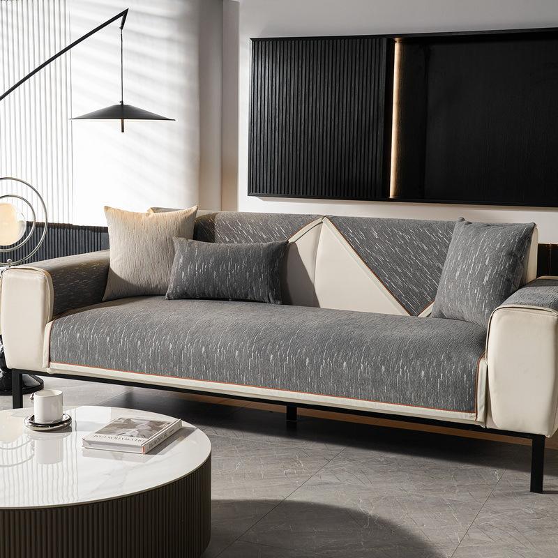Chenier Sofa Cushion Is Universal In All Seasons, Simple And Modern New Seat Cushion Non-Slip Seat Cushion Cover Cloth Towel