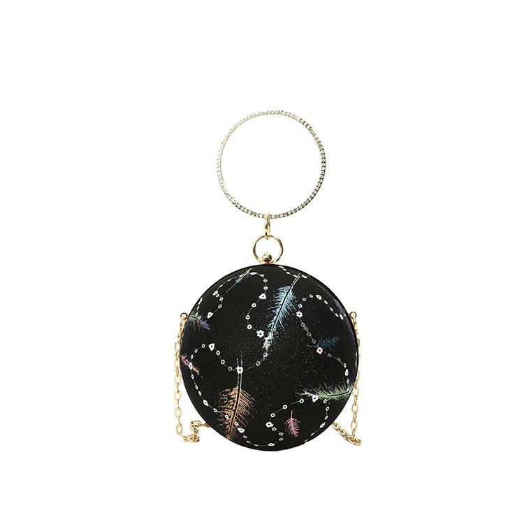 Sequin bag women's bag 2025 new European and American fashion niche design shoulder bag ins retro crossbody ball bag