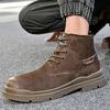 Мужские ботинки из натуральной кожи Высококачественные повседневные ботинки для офиса и отдыха, вечеринки, улицы, мотоцикла, взрослые ботинки, популярные