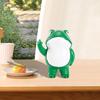 Flip-off Frog Figurine Resin Standing Frog Ornament Rebellious Middle Finger Mini Frog Statue for Home Office Desk Decoration