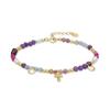 Bracelet - Lalil - Morganite - Argent 925 - Finition or Jaune 18K - 19 Cm