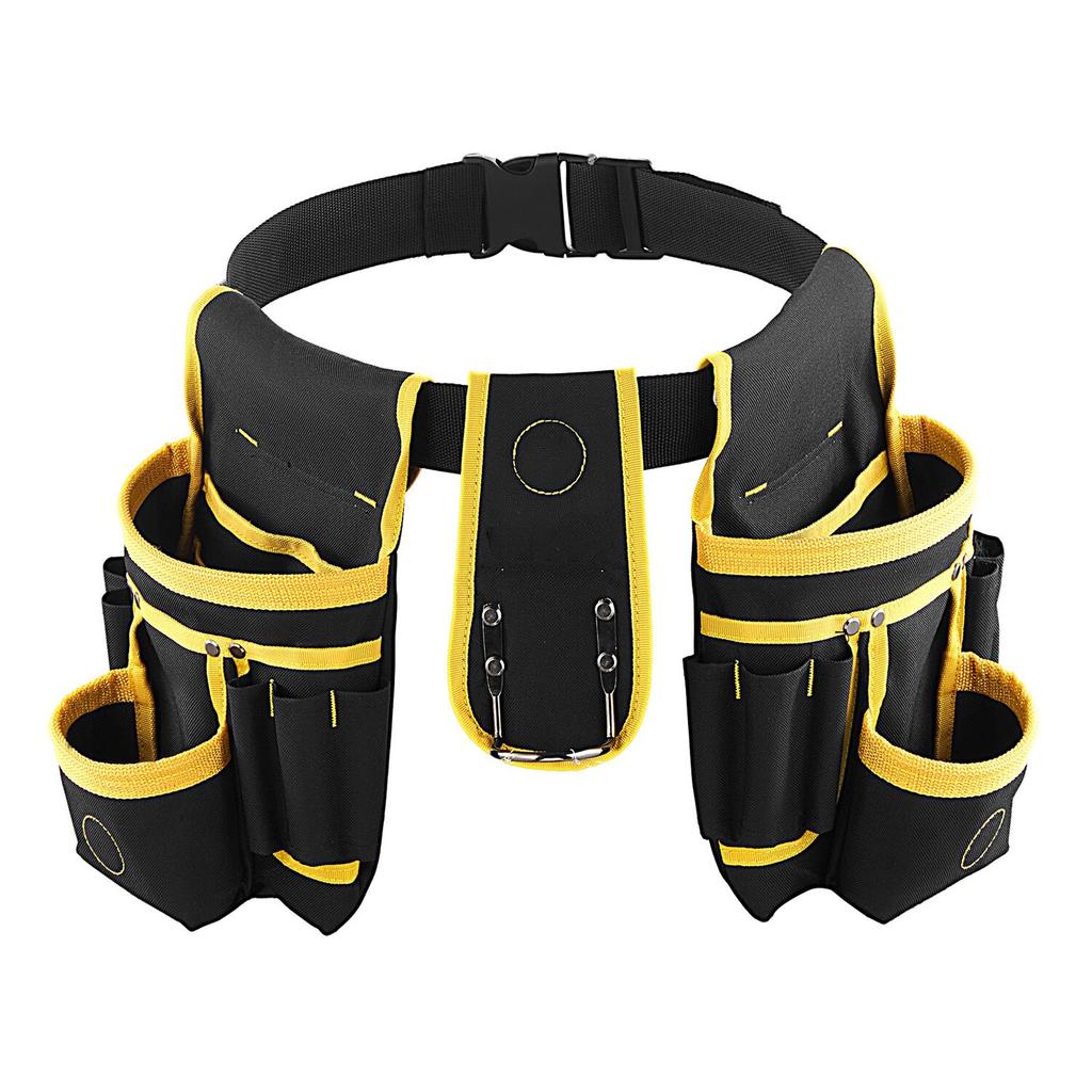 Tool Belt, Magnetic Tool Pouch for Men, 28 Pockets Heavy Duty Adjustable Utility Belt Detachable Bag for Electrician, Carpenter, Construction, Work