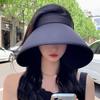 Summer Empty Top Straw Hat For Women Wide Brim Floppy Panama Hats Female Lady Visor Cap Outdoor Foldable Beach Sun Caps