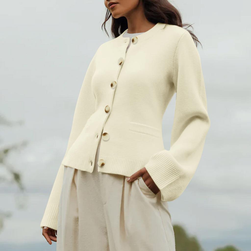 Женский кардиган Kate, свитера, повседневный, с длинным рукавом, с открытой передней частью, на пуговицах, МОДНЫЙ КАРДИГАН С ШИРОКИМ РУКАВОМ