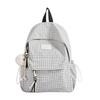 Schoolbag schoolbag female junior high school student high value plaid backpack autumn and winter new large capacity college student computer bag