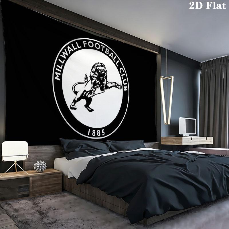 Millwall FC Wall tapestry, aesthetic printed fabric blanket, suitable for bedroom, living room, and home decor.