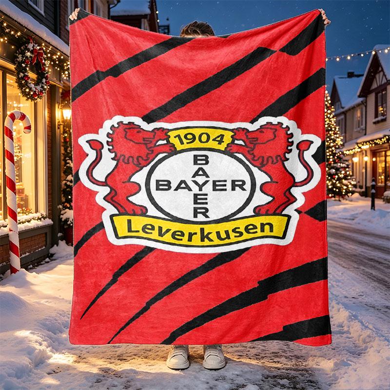 Bayer 04 Leverkusen Pattern Blanket for Home Decoration, Bed, Sofa, Car Travel, Camping, Suitable for All Seasons, Birthday Christmas Gift