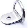 30 Pack Small Steel D-Ring Tie Downs, ExcelFu D Rings Anchor Lashing for Loads on Case Truck Cargo Trailers RV Boats, Silver