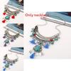 Ethnic Style Simulation Gemstone Decoration Women Necklace With Tassel Design For Casual Wear