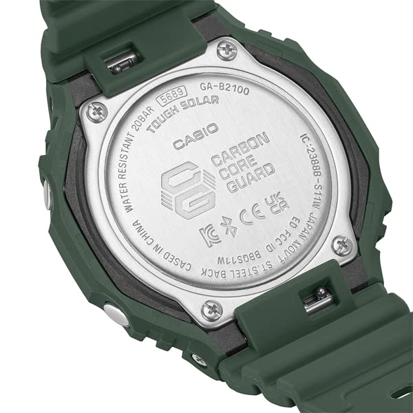 Casio Oak Smartphone Link Casio CASIO Limited Solar Watch Green Black Reimported Overseas Model G-SHOCK G-Shock Ana-Digi GA-B2100-3A [Товар]