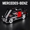1/24 Mercedes Benz 300SL Alloy Classic Vintage Car Model Car Model Diecast Metal Pull Back Sound Light Car for Children Gift