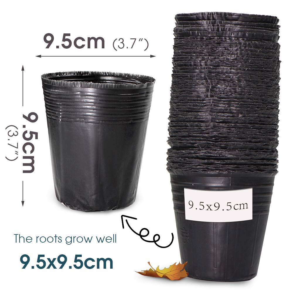 10-100 шт 21 размера горшков для выращивания рассады пластиковые контейнеры для рассадных растений мешки для рассады для сада теплица цветы