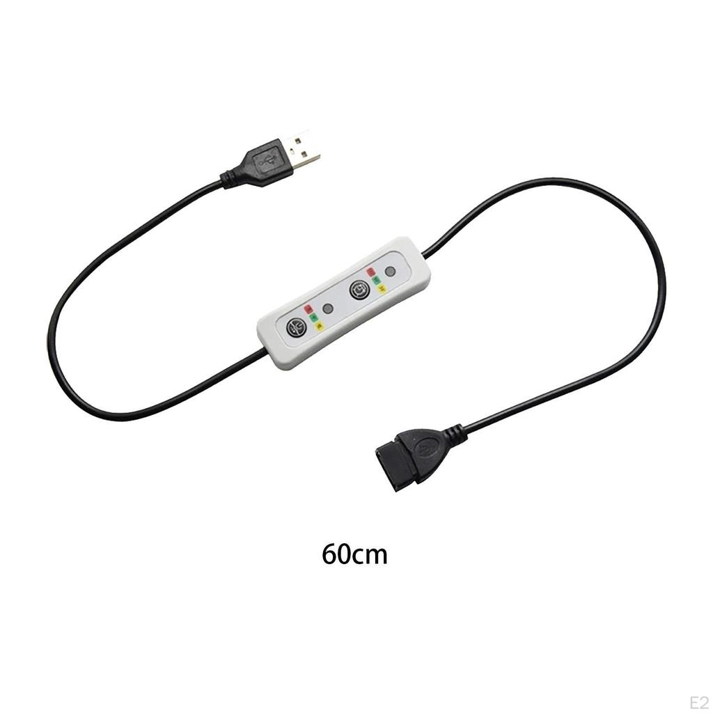 USB-удлинитель таймера, 3-скоростной регулируемый шнур контроллера для вентилятора,
