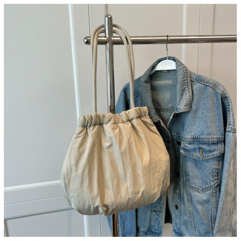 Женская повседневная пушистая сумка, большая вместительная сумка на одно плечо, хлопковая сумка, ультралегкая сумка на плечо