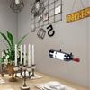 6pcs Iron Wine Bottle Rack Wall Mounted Wine Display Holder for Kitchen Bar Home Decoration Single Champagne Storage