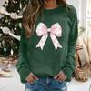 Women's Casual Fashion Printed Long Sleeve O-Neck Pullover Top Blouse