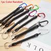 Retractable Spring Elastic Rope Hook Security Gear Key Chain Tool For Hiking Camping Anti-Lost Phone Keychain Carabiner