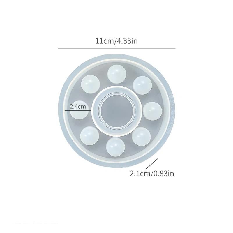 Держатель для пробирок с цветами Силиконовые формы DIY Ручная работа Поднос для вазы Форма для эпоксидной смолы Подсвечник Форма для гипса и цемента
