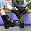 35-43 Women's Thick Bottom High-top Leather Winter Women's Boots
