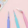 2 шт. DIY пинцет многоцелевой зажим плотно легкий металлический стикер для дизайна ногтей прямой изогнутый пинцет для подбора