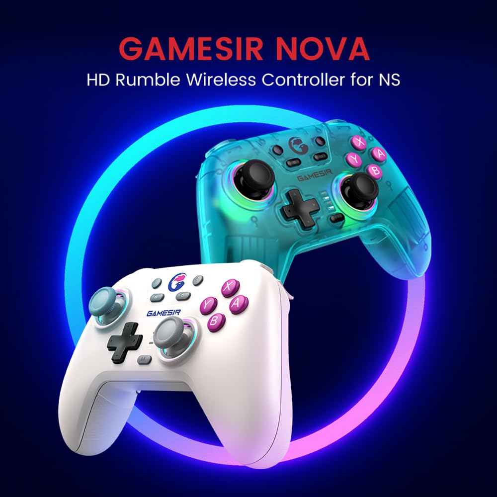 Контроллер GameSir Nova Switch Контроллер Switch Pro Контроллер без чехла Контроллер для Windows PC Совместимость с беспроводным геймпадом Проводное подключение Гироскоп