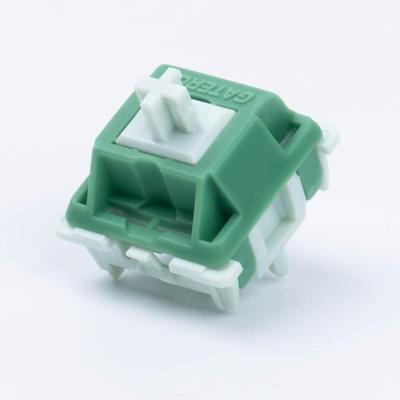 Клавиатура GATERON Green Apple, тяжелая тактильная, сквозное отверстие, RGB-светодиод, 5-контактная, зеленая, 22 мм, двухступенчатая пружина, заводские переключатели 63gf для механических клавиш MX