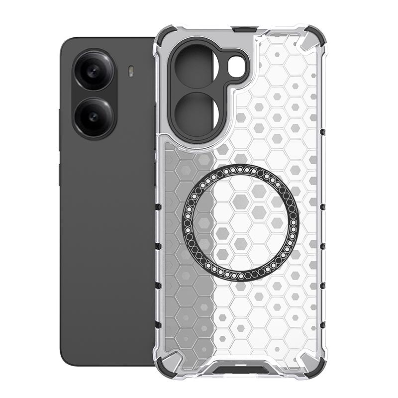 Для Xiaomi Redmi Turbo 4 5G Магнитное кольцо задняя крышка телефона чехол Magsafe кольцо беспроводная зарядка объектив защита ударопрочный купе чехлы