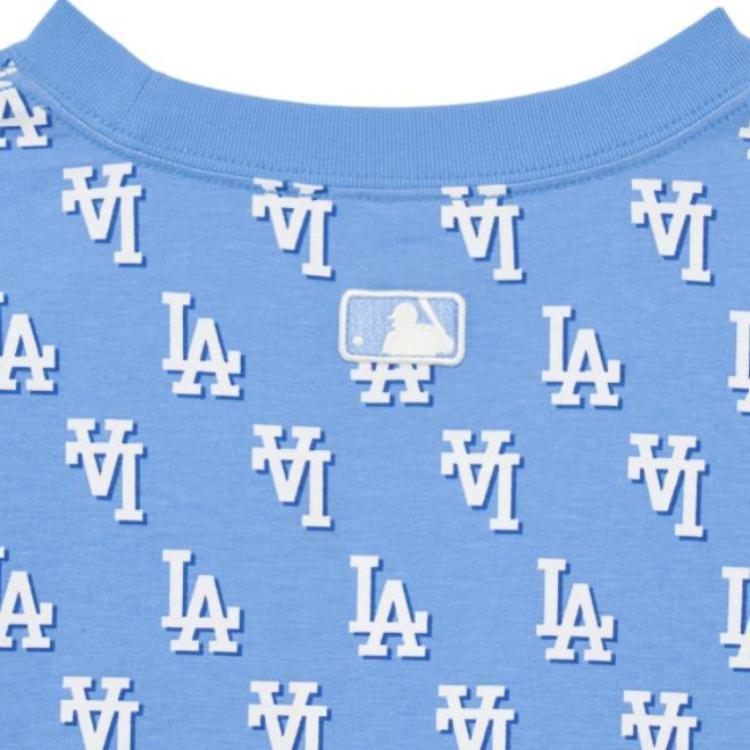 MLB T Shirts Unisex Blue Crew Neck Moderate 3ATSM1133-07CBL