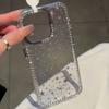 Laser Star Sparkling Diamond Case for Apple 17PROMAX New High-end Cartoon Cute Transparent Rhinestone Case