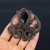 Black Onyx Jewelry, 999 Copper Wire Wrapped Pendant Handmade Gemstone Jewelry, Gifts For Wife Brand New Pendant