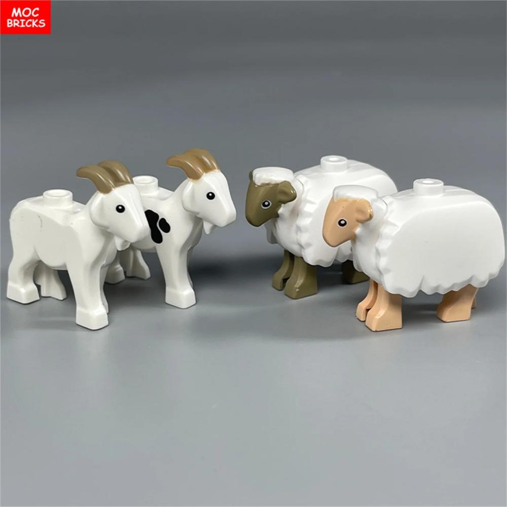 Кирпичики MOC Джунгли Подлесок Лесное животное Обезьяна Коза Жираф Птица Ночная сова Аксессуары Строительные блоки Игрушки-друзья Подарки