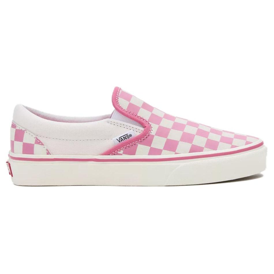Vans Classic Slip-On Checkerboard - Pink Unisex Sneakers True-White VN000BVZBJ1