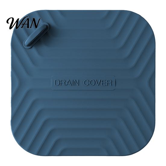 Waterproof Drain Cover Shower Tub Stopper, Silicone Floor with Mosquito Proof Handle, Universal Size Debris Catcher for Kitchen, Bathroom and Laundry