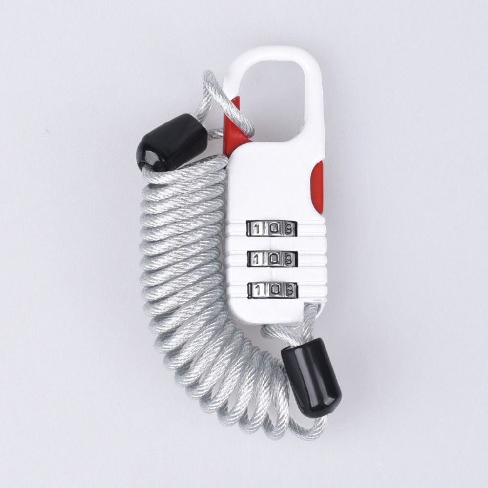 Zinc Aluminum Alloy Digit Password Combination Lock Anti Theft Helmet Lock  Motorcycle
