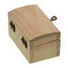 Blank Square Shape Unfinished Wooden Jewelry Gift Box For Kid Diy Craft Supplies Wood Box Pine Storage Vintage Gift Purse Craft