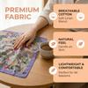 Square Cotton Linen Square Scarf Pastoral Style Scarf Hair Band Headband Floral Kerchief  Women