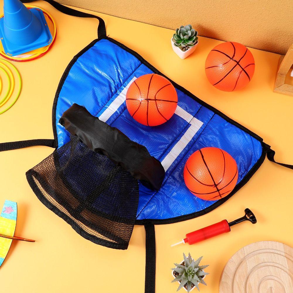Foldable Trampoline Basketball Hoop Kit Safety Portable Basketball Hoop Toys Sport Games