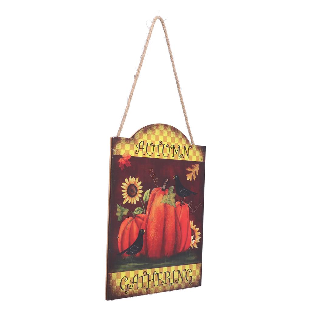 Thanksgiving Wooden Pumpkin Turkey LED Lights Door Wall Hanging Indoor Outdoor Decorations