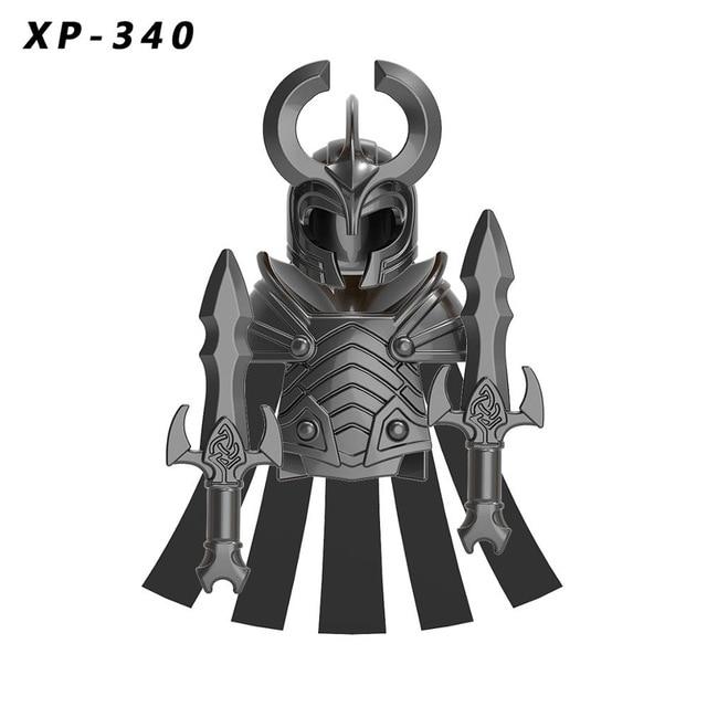 Строительные блоки, средневековые рыцари, солдаты, военные Асгард, гномы, кирпичи, развивающие игрушки для детей KT1044